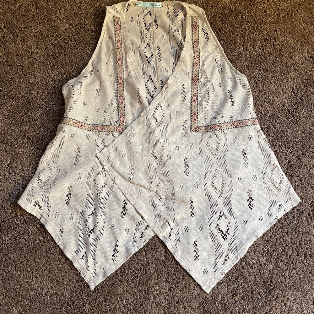 Tan fashion vest